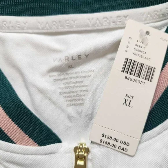 New women's XL Varley x Anthropologie Nora tennis court white pleated mini dress - Picture 6 of 14